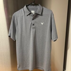 Callaway Men's Striped Polo in Gray